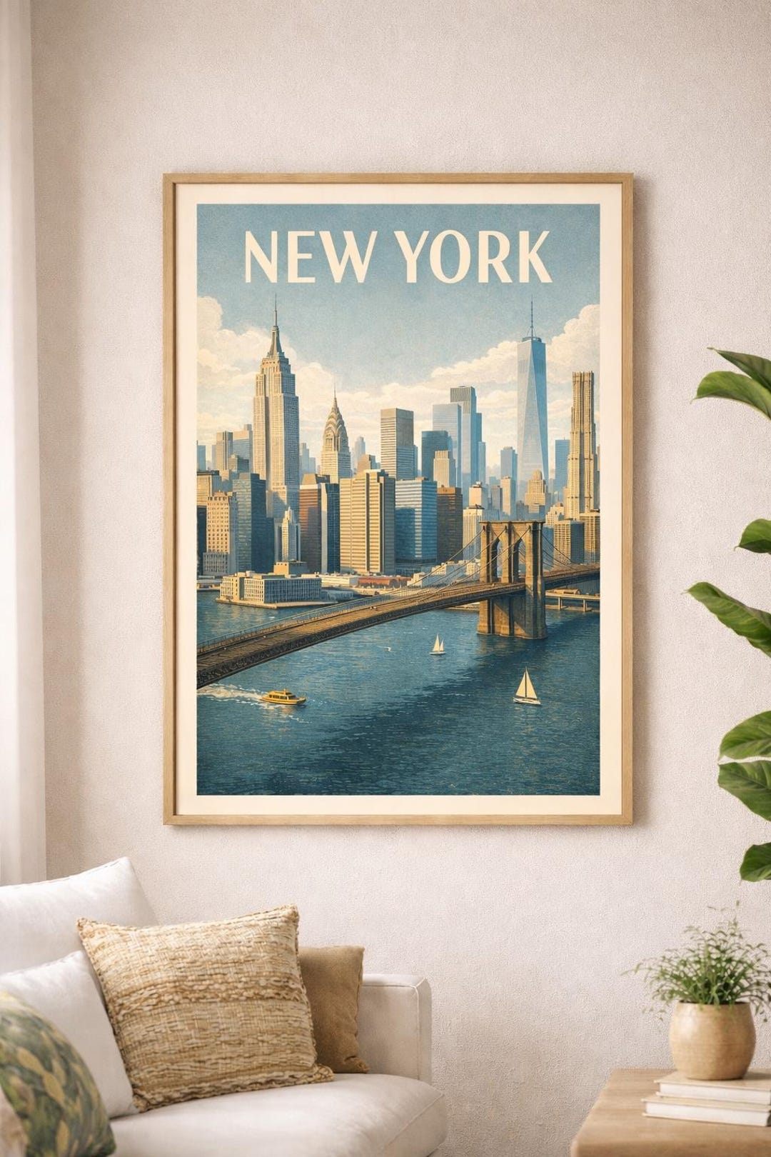 New York City Travel Poster Printable – New York City Wall Art, NYC ...