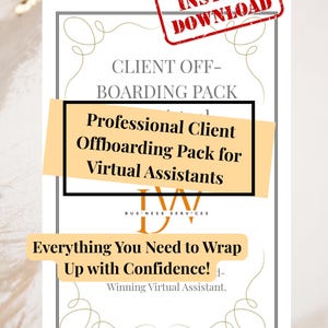 Kit für Virtuelle Assistenten | VA Verabschiedung E-Mail-Vorlage, Feedback-Formular, Ausstiegsumfrage, Empfehlungsanfrage
