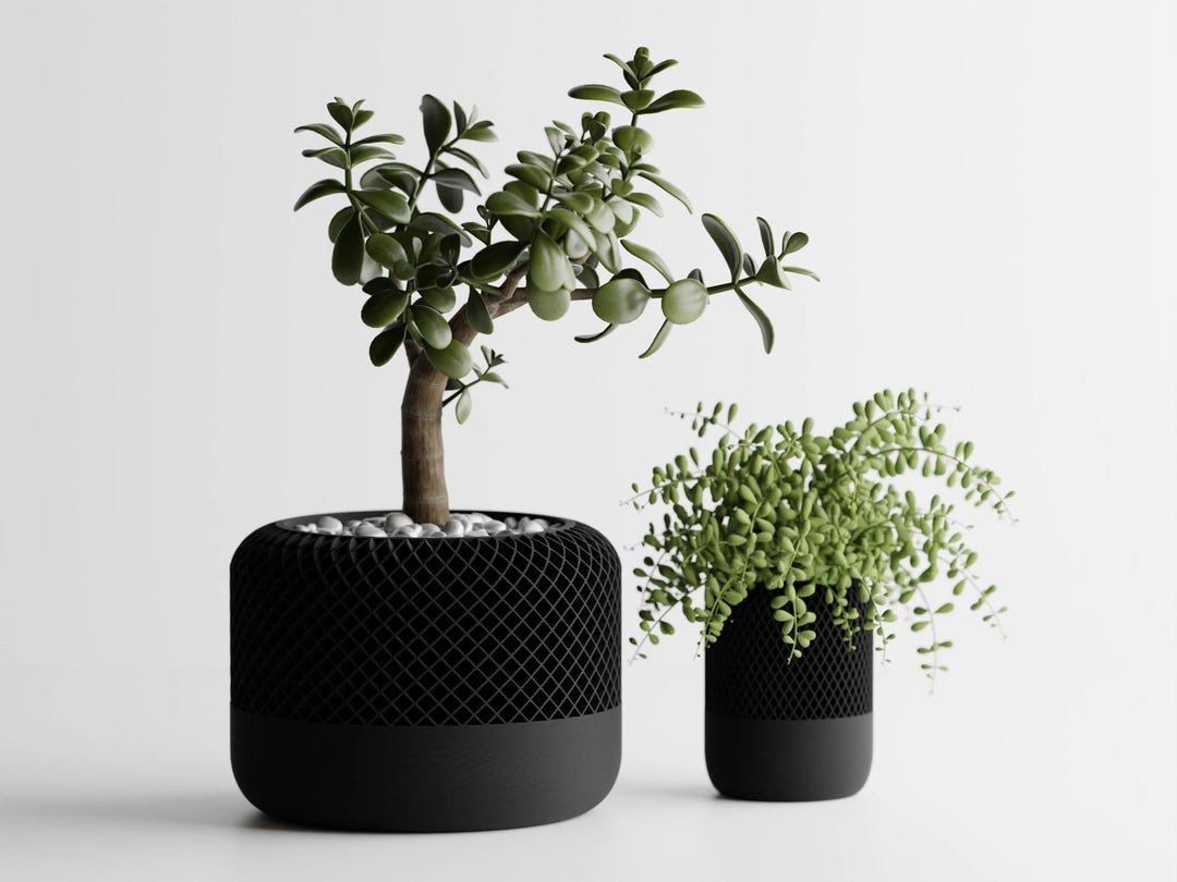 Planter Modern HomePod Style Planter | 3D Printed Minimalist Plant Pot ...