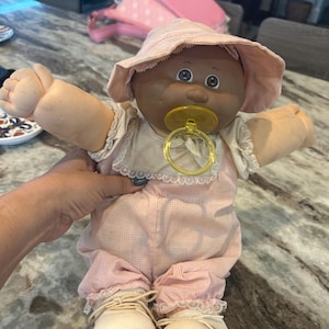 Cabbage Patch preemie doll vintage 80’s original clothes diaper pacifier has stains wear