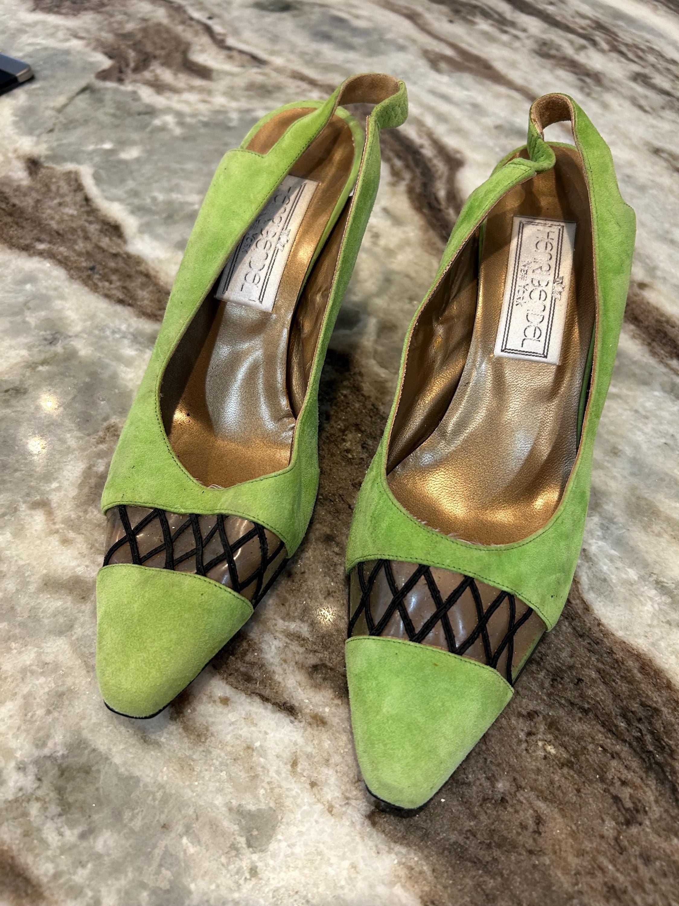 Lime Green Pump Shoe - Etsy