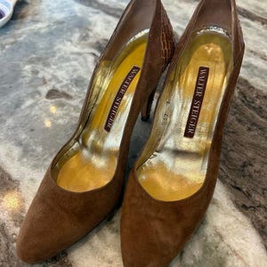 Brown Croc Heels - Etsy display picture 1