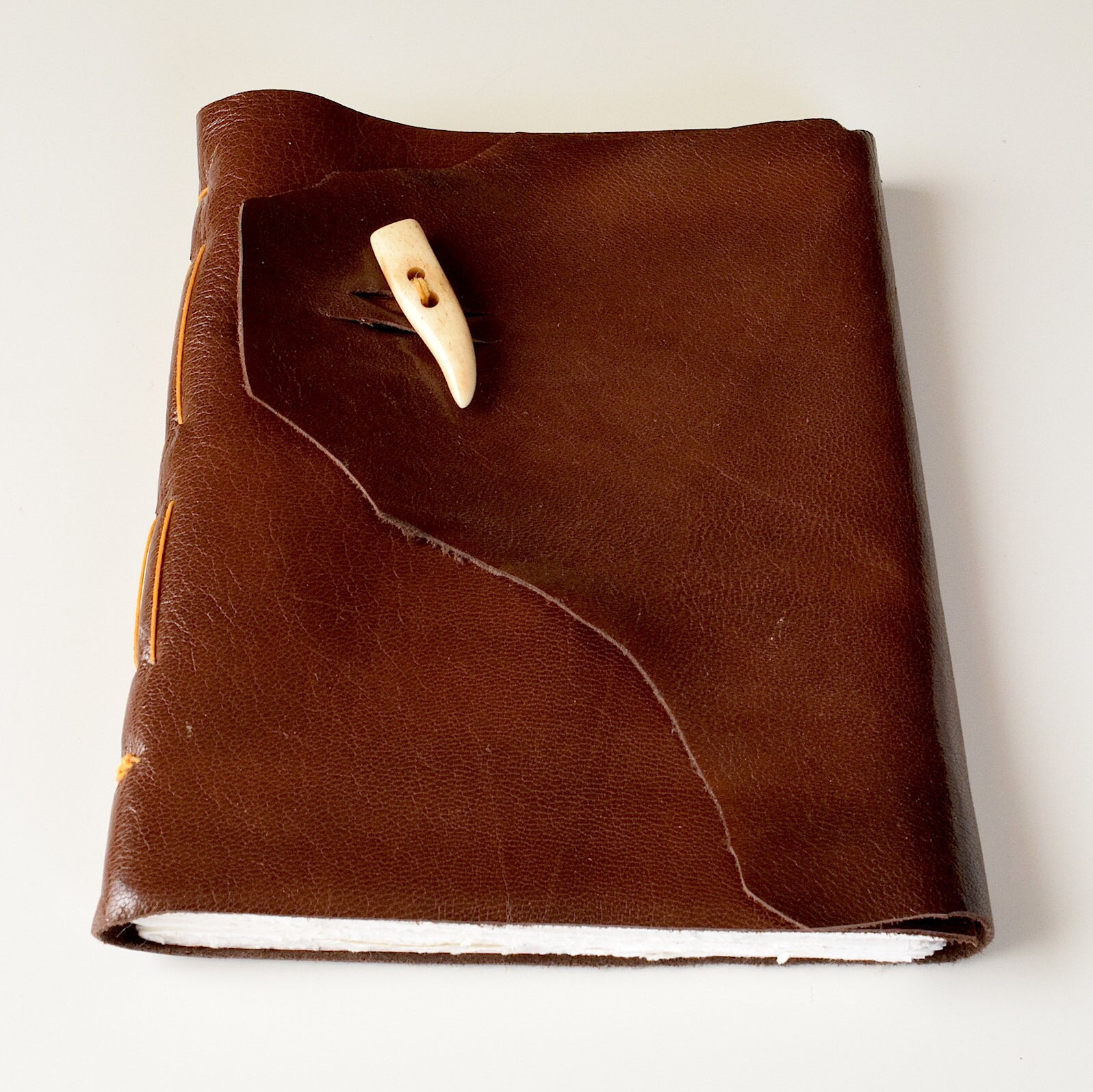 Leather Sketchbook Leather Mixed Media Journal Brown Leather Etsy