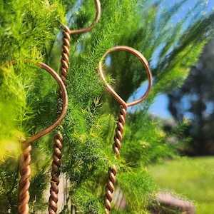 Hand Twisted Copper Garden Stake for Electroculture – Decorative Energy Conductor for Healthier Plants | Handmade in Colorado