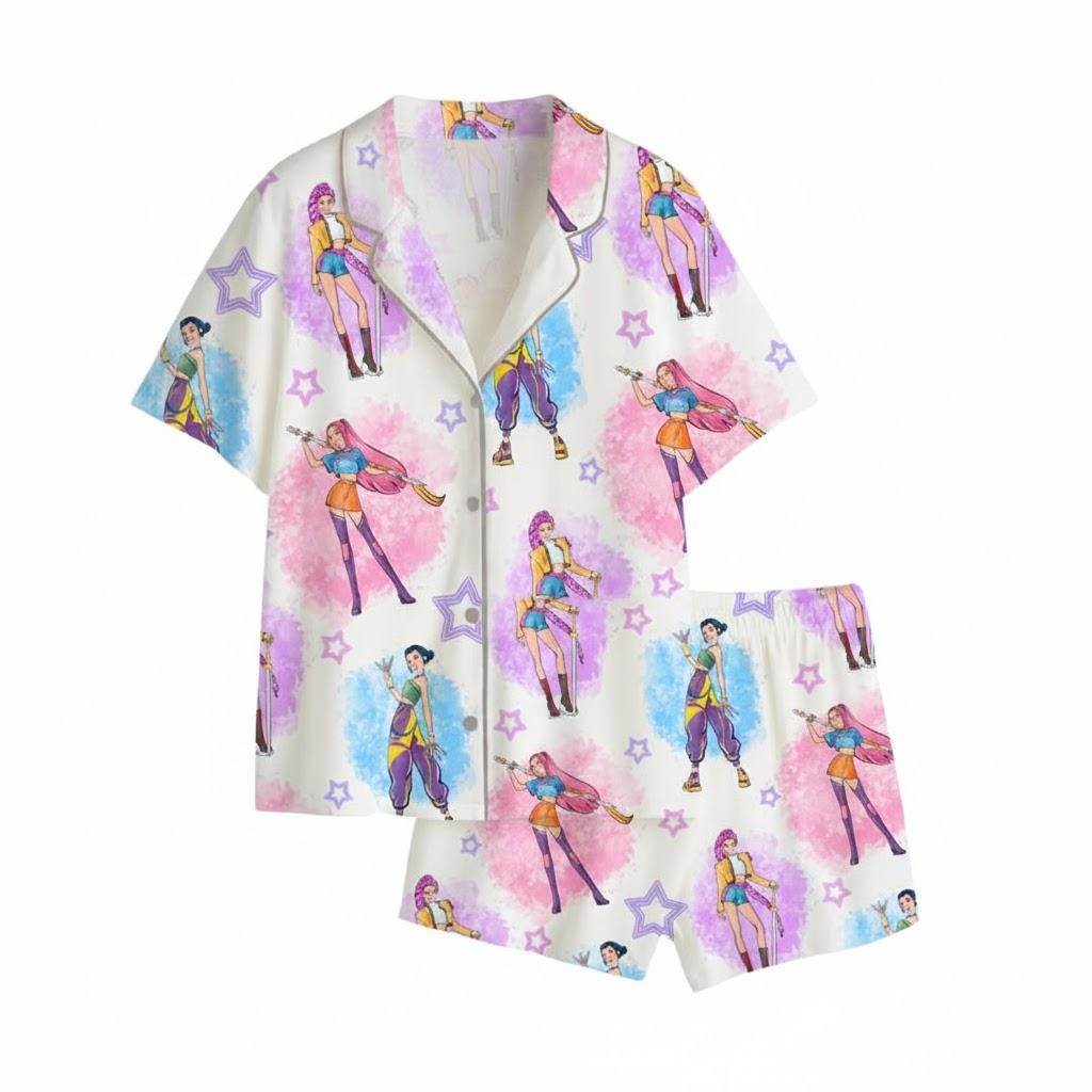 Discover Kpop Hunters Huntrix Surface Pajama Set, Huntrix Star Pajama Set