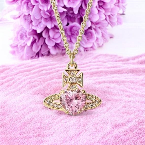 アクセサリー Vivienne Westwood Heart necklace Vivienne Westwood Diamante Heart Orb Small Necklace Silver