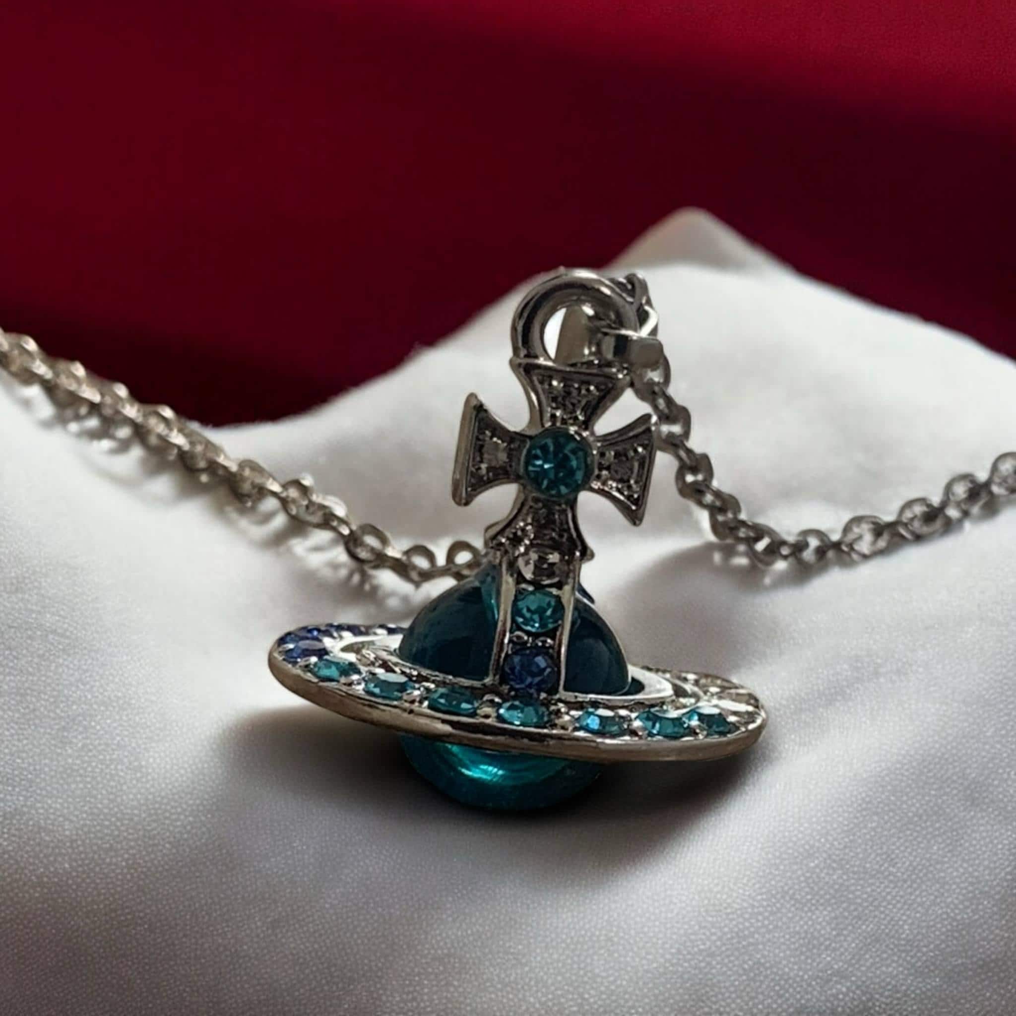 Vivienne westwood blue orb necklace - Etsy 日本