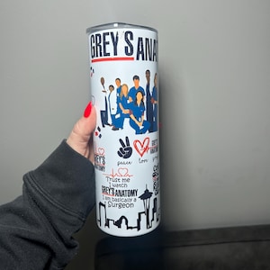 Greys anatomy 20oz steel tumbler