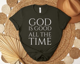 God is Good Christian T-Shirt: Women's Faith-Based Tee