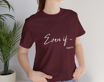 Camiseta cristiana con versículo bíblico inspirador de Daniel 3:18
