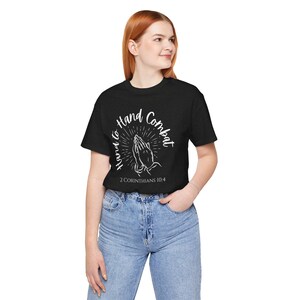 Christian Praying Hands T-Shirt: Hand to Hand Combat Tee image 4