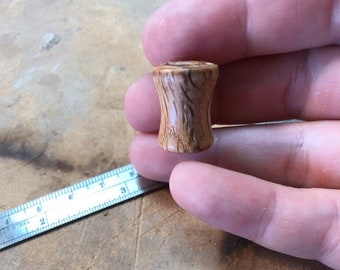 Lathe Turned Bead - Spalted Red Oak