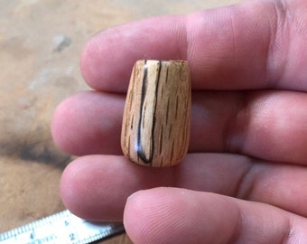 Lathe Turned Bead - Spalted Red Oak