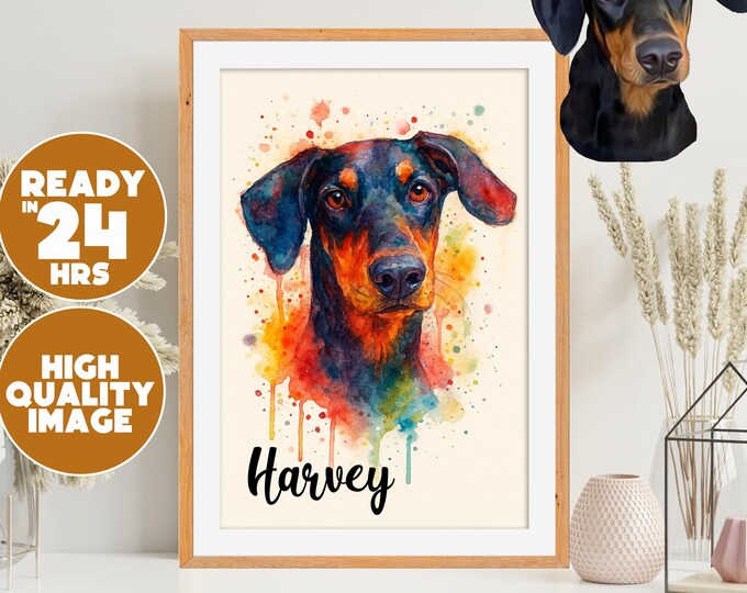 Custom Watercolor Pet Painting, Pet Memorial Decor, Personalized Pet Artwork Dog Lovers, Cat Owners, Special Keepsake, Pet Loss Gift Idea