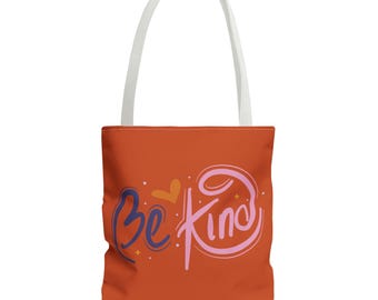 Be Kind Tragetasche: Bunte, inspirierende Einkaufstasche
