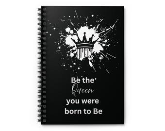 Cuaderno espiral inspirado en la reina: diario empoderador para mujeres