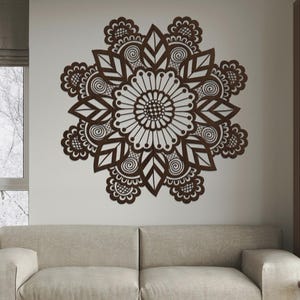 Wooden Mandala Wall Art, Elegant Wooden Mandala Wood Wall Art Flower, Mandala Laser Cut, Mandala Wall Hanging, Geometric Mandala Wall Wood