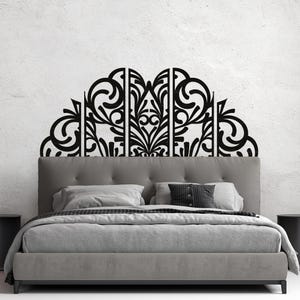 Cabecero de Mandala, Panel de Madera Mandala, Cabecero de Madera, Cabecero de Mandala King Size, Panel de Cabecero, Arte de Pared de Mandala de Madera