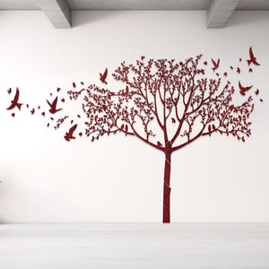 Tree of Life With Birds, Tree With Birds Wall Decor, Tree of Life Wall Art, Wooden Tree Wall Art, Wood Tree of Life Wall Hanging
