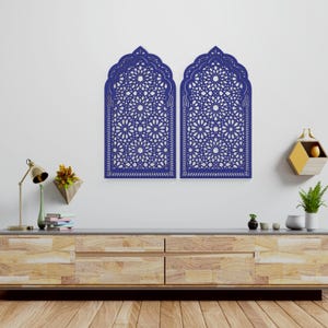 Arabische Fenster Wandpaneel, marokkanische Wandkunst, marokkanische Holzplatten, Gitterdekorplatten, Arabesque Holzplatten, marokkanische Wanddekoration