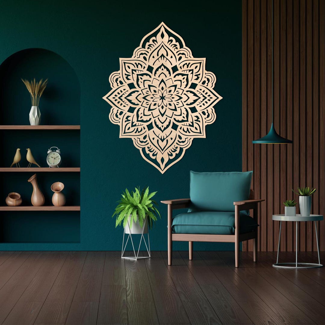 Wooden Mandala Wall Decor, Wooden Mandala Wall Art, Mandala Wood Wall