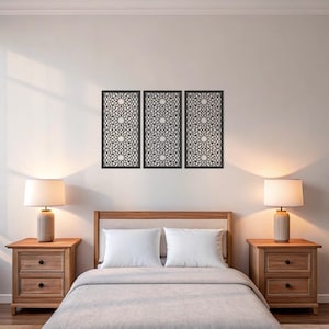 Moroccan Wood Panels, Lattice Decorative Panels, Modern Wood Wall Art Set, Moroccan Wall Art, Arabesque Wood Panels, Moroccan Wall Decor