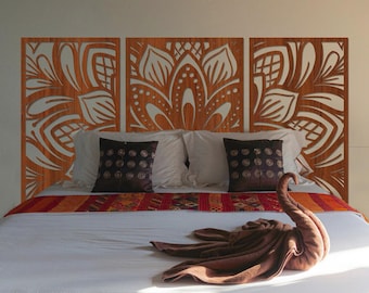 Houten mandala muurkunst, houten muur mandala, houten muur mandala houten muurkunst, houten bloem mandala, houten muur mandala, houten mandala bloemendrieluik