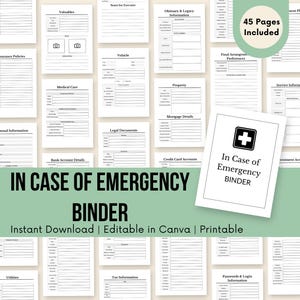 Editable End of Life Planner | Printable Legacy Binder for Funeral Planning, Estate Organization & Final Wishes | In Case of Emergency