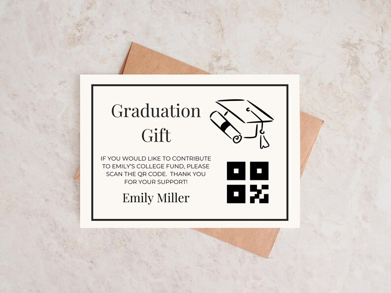 Graduation Invite With QR Code Card | Editable Grad Party Invite ...