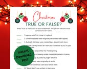 Christmas Trivia Game Printable | Holiday Party Game for Kids and Adults | Family Christmas Activity | Office Party Game | Instant Download