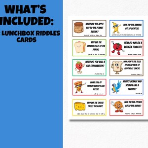 Lunch Box Riddles | Printable Notes for Kids - Etsy