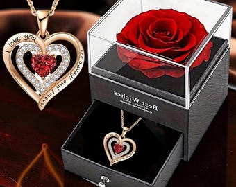 Artificial Rose Gift Box Set Plastic Flower | Romantic Floral | Anniversary Birthday Mother Day Gift