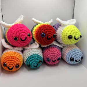 Handmade Crochet Pride Bee - LGBTQ+ Amigurumi