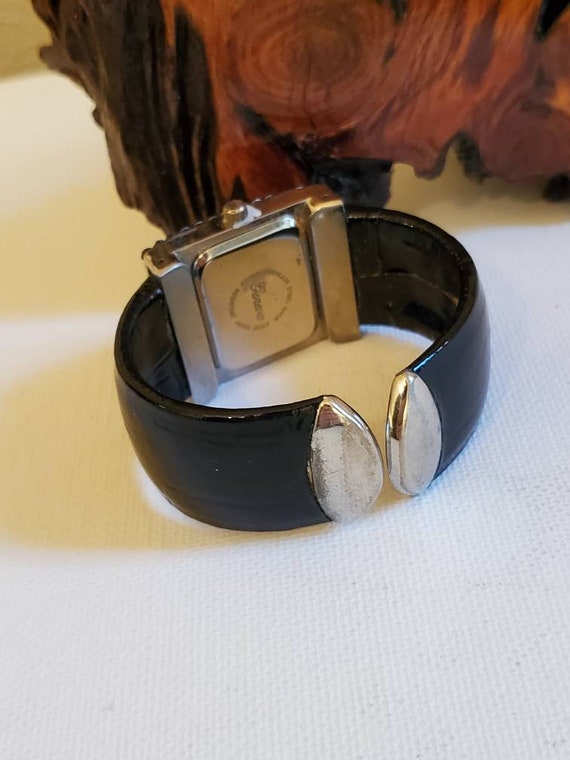 Black Rhinestone Watch, Ladies Wrist Watch, Expan… - image 5