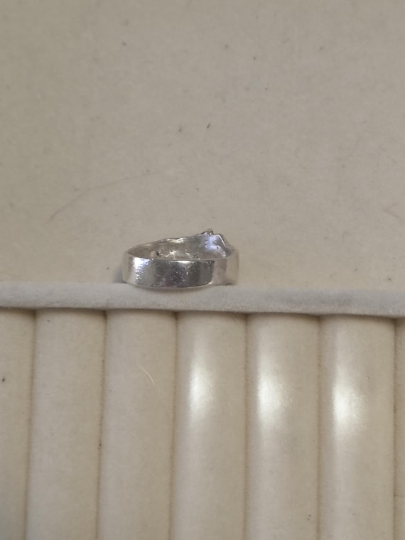 Multi-Colored Silver Ring, Unique Stone Ring, Pur… - image 4