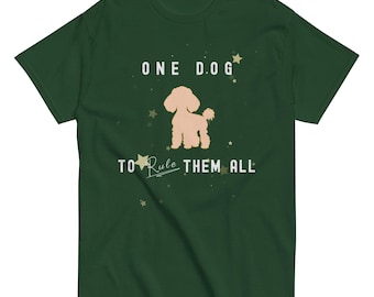 Poodle T-Shirt – One Dog to Rule Them All, Patriotic Stars