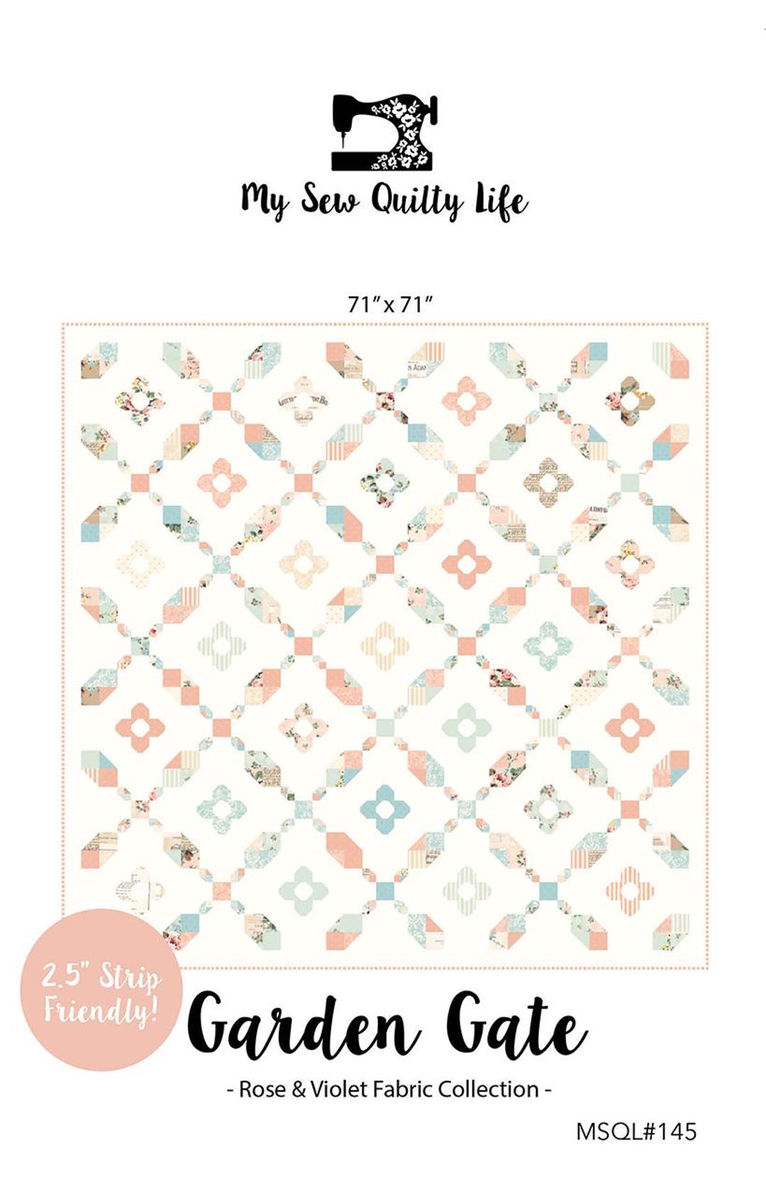 My Sew Quilty Life Garden Gate Quilt Pattern - Etsy