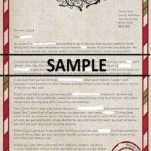 Imprime en casa: Carta personalizada de Papá Noel/Elfo en el estante