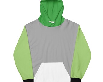 Aromantic Pride Color Block Sweatshirt – Cozy LGBTQ+ Unisex Hoodie