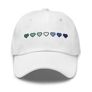 Gay Masculine Pride Hearts Baseball Cap – LGBTQ+ Adjustable Pride Hat
