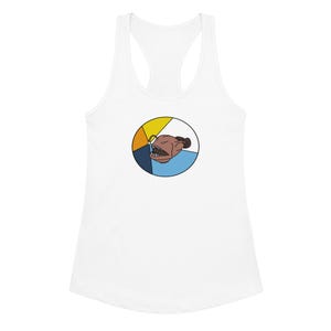 AroAce Pride Angler Fish Tank – LGBTQ Racerback Workout Tank, Glowing Queer Gym Top, Printed AroAce Flag Fish Shirt, Soft Fitted Tank