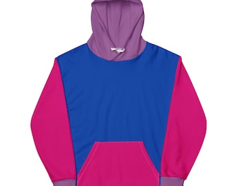 Bisexual Pride Color Block Sweatshirt – Cozy LGBTQ+ Unisex Hoodie