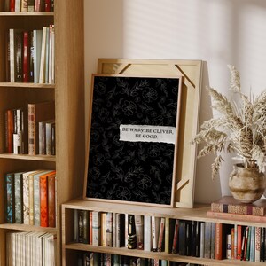 One Dark Window Print: Gothic Floral Book Quote (Digital Download) image 4