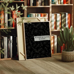 One Dark Window Print: Gothic Floral Book Quote (Digital Download) image 6