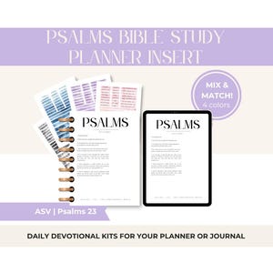 Psalm 23 Bible Journaling Kit | Wide Margin Scripture Page + Stickers (Digital Download)