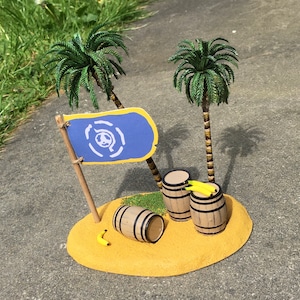 SALE Island Sculpture Sea Of Thieves Art Resin Sculpt