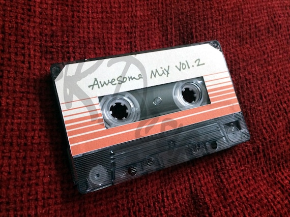 Guardians Awesome Mix Tape Vol 2 Tape Soundtrack Etsy Guardians Awesome Mix Tape Vol 2 Tape Soundtrack Etsy