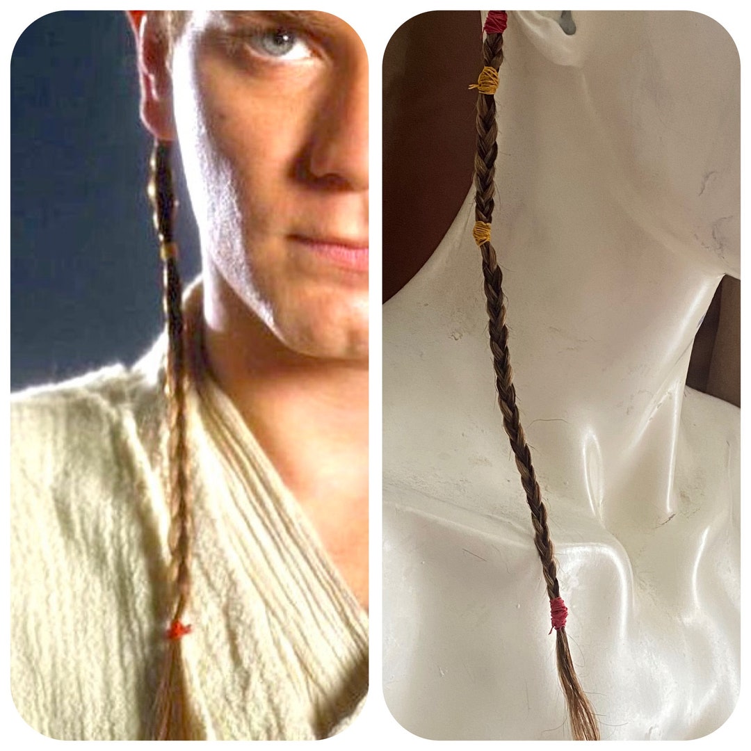 Padawan Braid Star Wars Inspired Replica Prop Hair Glue in Hair