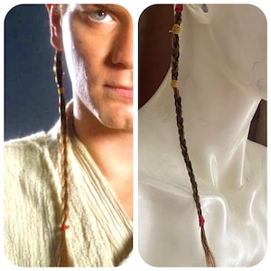 Padawan Braid Star Wars Inspired Replica Prop Hair glue in hair extension Obi Wan Kenobi Plait Accurate Anakin Skywalker