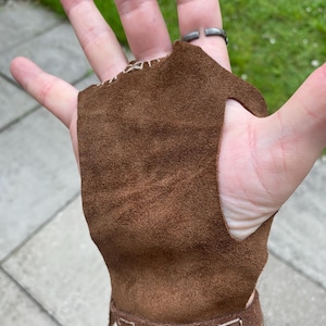 Captain Jack Sparrow Palm Glove Costume Replica Costume Pirate Pirates of the Caribbean Leather Suede